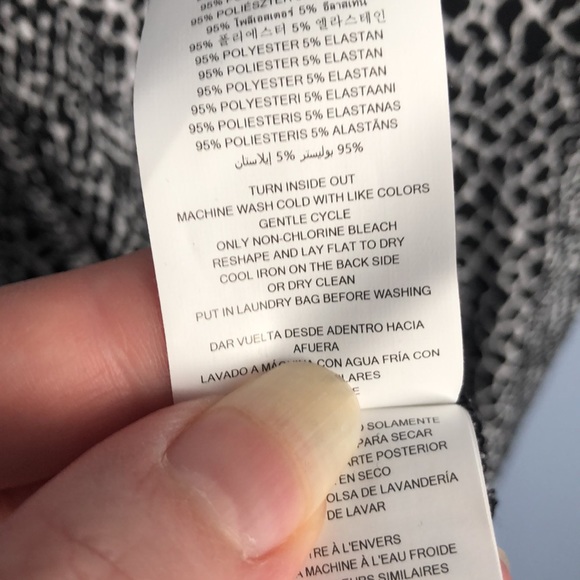 ⭕️ PRICE FIRM NEW MICHAEL Michael Kors 0X Black and White Print Cutouts Dress - Picture 7 of 8